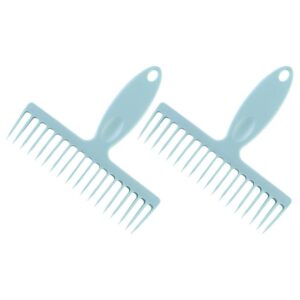 gatuida 2pcs broom hair removal comb broom hair removal cleaning tool hair collectors for clean the hair and dust on the broom bathroom sewer