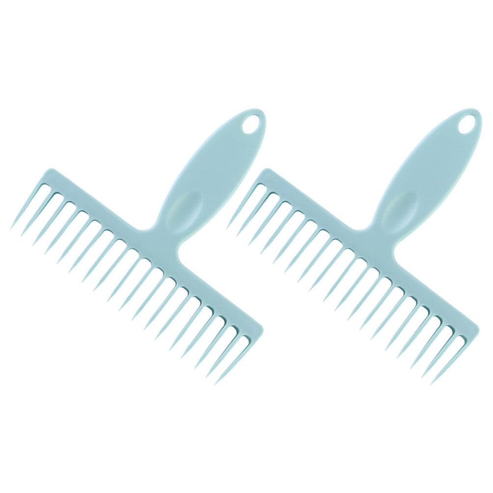 Gatuida 2Pcs Broom Hair Removal Comb Broom Hair Removal Cleaning Tool Hair Collectors for Clean The Hair and Dust On The Broom Bathroom Sewer