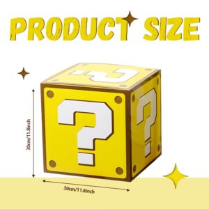 SUYEPER 6PCS Big Party Boxes For Birthday Party Question Boxes Brick Boxes Pipe Boxes For Party Game Party Favor Props Boxes (11.8 x 11.8 Inch)