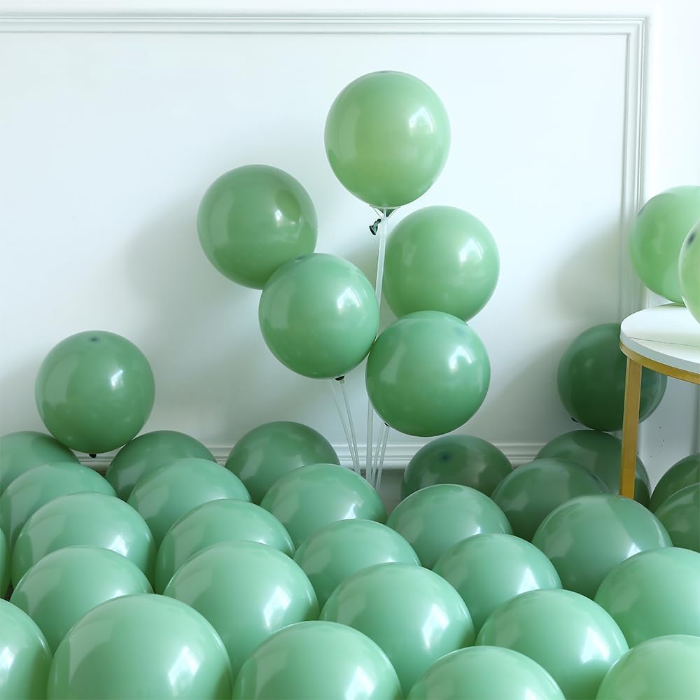 Football Balloon Garland Arch Kit 131Pcs Sage Green and Coffee Brown Balloons with Football Foil Balloon for Touch Down Rugby Super Bowl Sport Theme Party Decorations