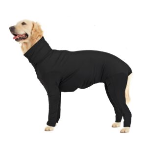 hamiledyi dog onesie anti-licking dog bodysuit spay surgical recovery suit for dogs pet cone alternative after surgery full body dog shedding suit for female male neuter dogs claming pajamas (xl)