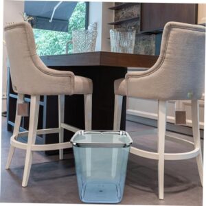 Transparent Trash Can Trash Bin Waste Basket for Kitchen Garbage Can for Office Portable Trash Can Household Trash Can Wastebasket Kitchen Garbage Can Plastic Trash Cans Waste Bins