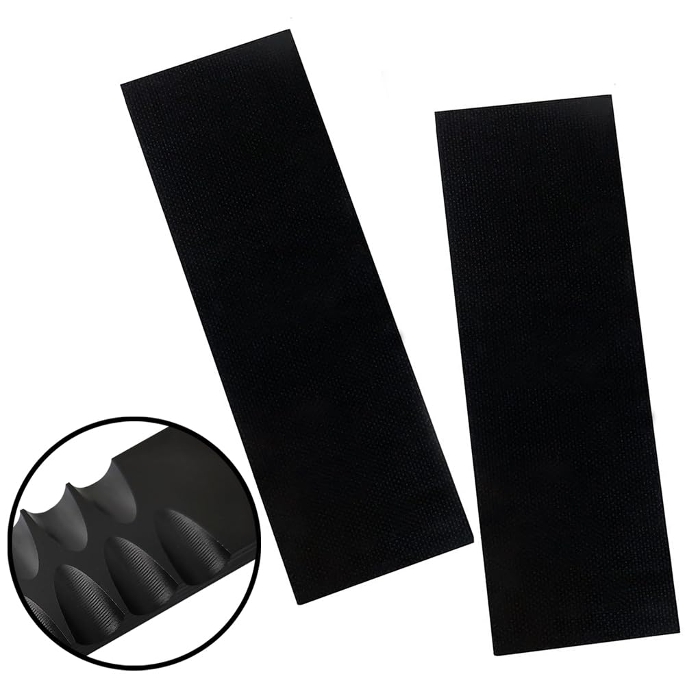 Cool Hand 2 pcs G10 Knife Handle Scales Slabs Custom DIY Tool Material for Knives Making Blanks Blades, All Black, KHM-G10-1