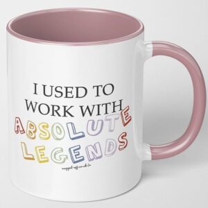 Mugged Off Farewell Gifts I Used to Work with Absolute Legends Mug Funny Retirement Leaving Gifts New Job for Work Boss Leaving Job Gift Colleague Cute Goodbye Gifts