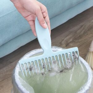 Gatuida 2Pcs Broom Hair Removal Comb Broom Hair Removal Cleaning Tool Hair Collectors for Clean The Hair and Dust On The Broom Bathroom Sewer