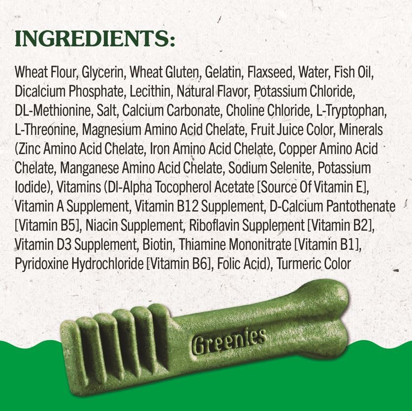 Greenies Puppy Petite Size Natural Dental Dog Treats, 6 oz. Pack (10 Treats)