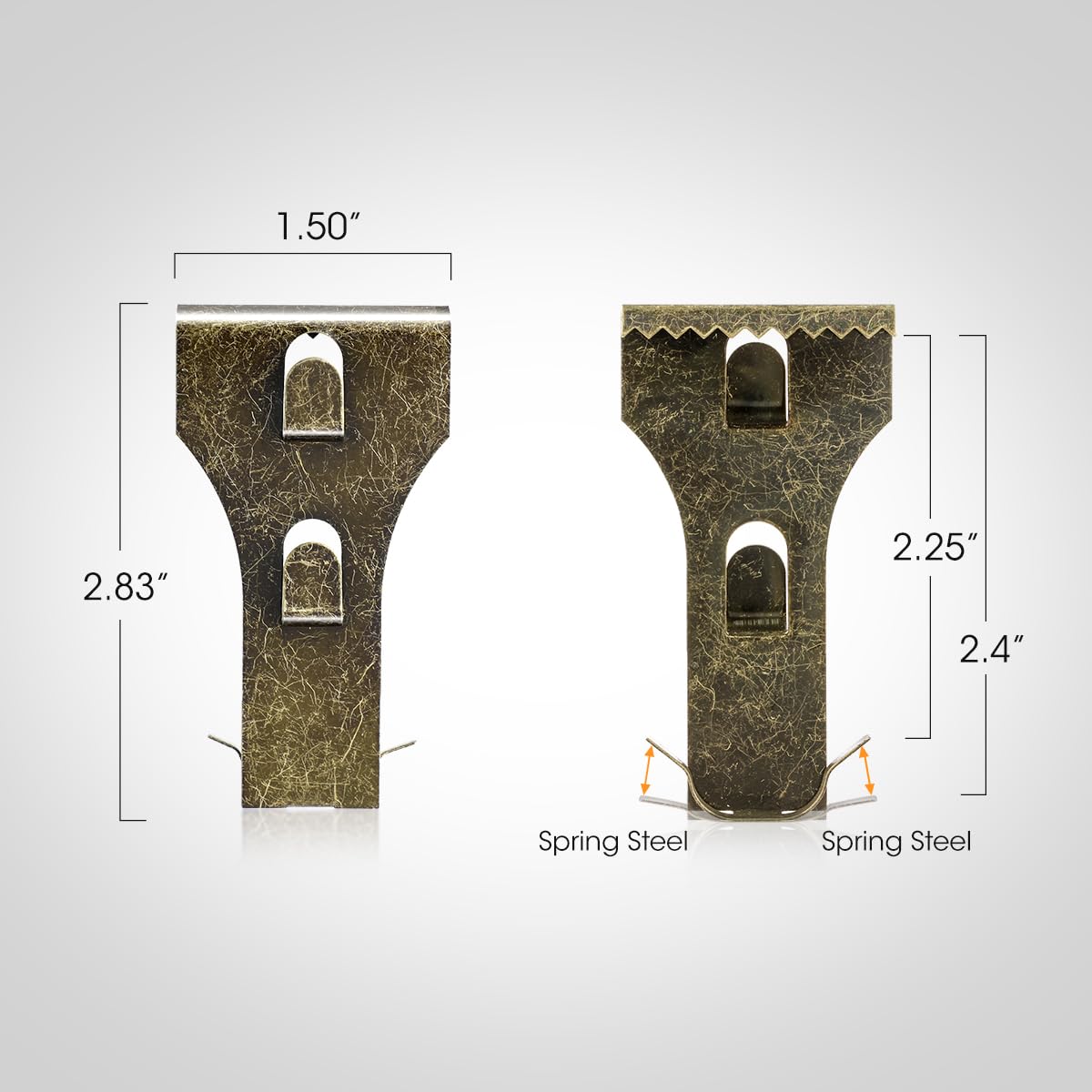 AIEVE Brick Wall Clips, 10 Pack Brick Hooks Brick Hangers for Hanging Outdoors No Drill, Fit 2-1/4 to 2-2/5inch Wall