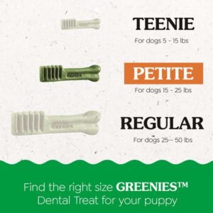 Greenies Puppy Petite Size Natural Dental Dog Treats, 6 oz. Pack (10 Treats)