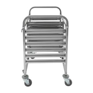 Bun Pan Rack, 6 Tiers Commercial Cooling Storage Rack Cart With Large Capacity 12 Compartments for Kitchen, Mobile Stainless Steel Bakery Rack with 4 Universal Wheels For Bakeries, Restaurants