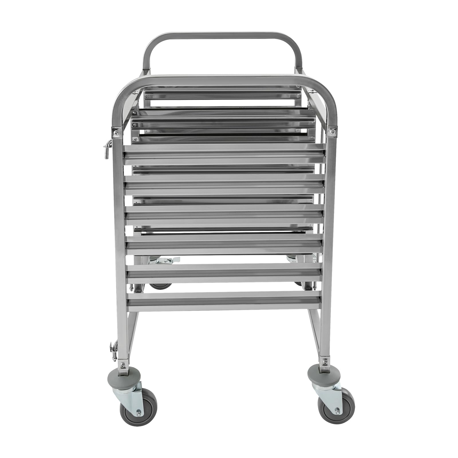 Bun Pan Rack, 6 Tiers Commercial Cooling Storage Rack Cart With Large Capacity 12 Compartments for Kitchen, Mobile Stainless Steel Bakery Rack with 4 Universal Wheels For Bakeries, Restaurants