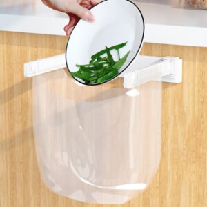 Cabilock Waste Bag Holders Hanging Trash Bag Holder Foldable Plastic Garbage Bag Holder Kitchen Towel Rail Rack for Kitchen Cabinet Door Cupboard Trash Bag Hanging Rack