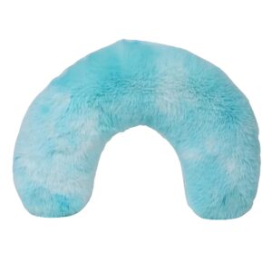 imdoubledou cat pillow for indoor cats, dog pillows, cutated dog calming pillow, ultra soft fluffy cat calming pillow, half donut cuddler (skyblue)