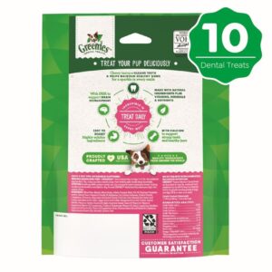 Greenies Puppy Petite Size Natural Dental Dog Treats, 6 oz. Pack (10 Treats)