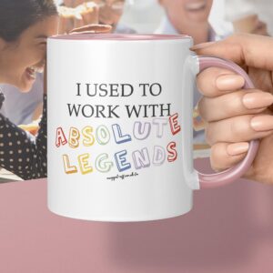 Mugged Off Farewell Gifts I Used to Work with Absolute Legends Mug Funny Retirement Leaving Gifts New Job for Work Boss Leaving Job Gift Colleague Cute Goodbye Gifts