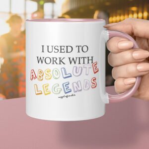 Mugged Off Farewell Gifts I Used to Work with Absolute Legends Mug Funny Retirement Leaving Gifts New Job for Work Boss Leaving Job Gift Colleague Cute Goodbye Gifts