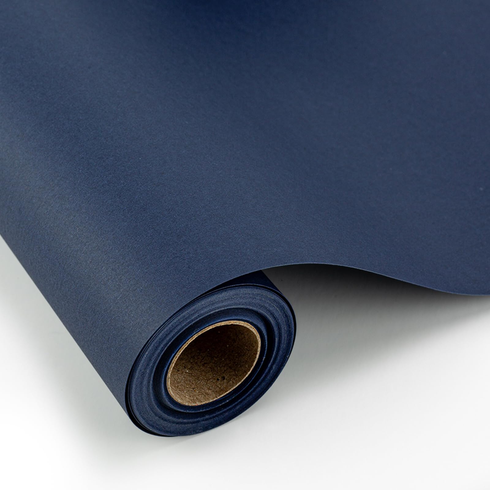 Merture 17 In X 32.8 Ft Kraft Wrapping Paper Roll - 1 Roll (46.5 sq.ft.ttl.), Navy Blue Kraft Paper for All Occasions Gift Wrapping, Party Decor, Wedding, Bouquet Wrap, Art Craft