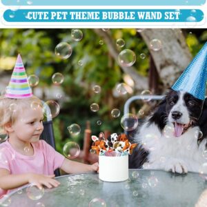 Foilswirl 30 Pcs Bubbles Party Favors for Boys Girls Mini Bubble Wands Tube Bulk Theme Bubble Maker Goodie Bags Stuffer School Classroom Prizes Birthday Gift for Bubble Solution (Dog)