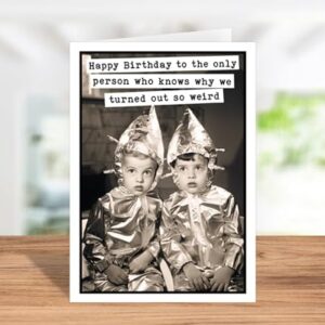 Katie Doodle - Funny Sister Birthday Card, Brother Birthday Card, Mom Birthday Card, Sister Birthday Gift Ideas, Dad Birthday Gift, Mom Birthday Gifts, Brother Birthday Gifts -Includes Card & Envelope