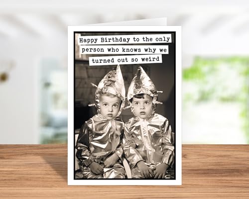 Katie Doodle - Funny Sister Birthday Card, Brother Birthday Card, Mom Birthday Card, Sister Birthday Gift Ideas, Dad Birthday Gift, Mom Birthday Gifts, Brother Birthday Gifts -Includes Card & Envelope