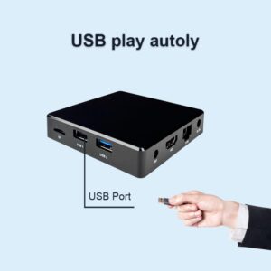 Lunzn Adertising Media Player Box Commercial Display Mate Remote Publish Menu AD 2+16G Digital Signage Box (YM06 / 2+16G)