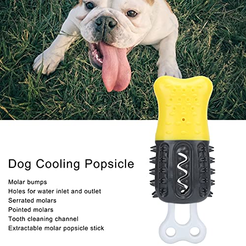 JOROBURO Dogs Cooling Chew Toys, Popsicle Bone Shape TPR Dog Freezing Teething Chew Toy, Summer Freeze Interactive Toys for Puppies Small and Medium Dogs (Popular Colors)