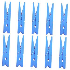 LIFKICH 30Pcs Sky Wooden Clothespins Heavy Duty Clothes Pegs for Laundry Crafts and Home Use Versatile Clips for Drying Clothes and Hanging Photos