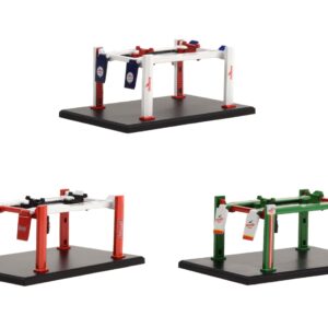 Four-Post Lifts Set of 3 Pieces Series 5 1/64 Diecast Models by Greenlight 16180-A-B-C