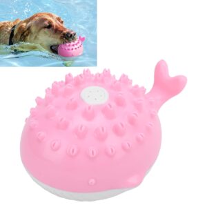 joroburo dog chew toy, interactive durable chew molar teeth cleaning swimming floating dog toy, water spray pet toy interactive dog toy puppy pool toys for dogs (pink)