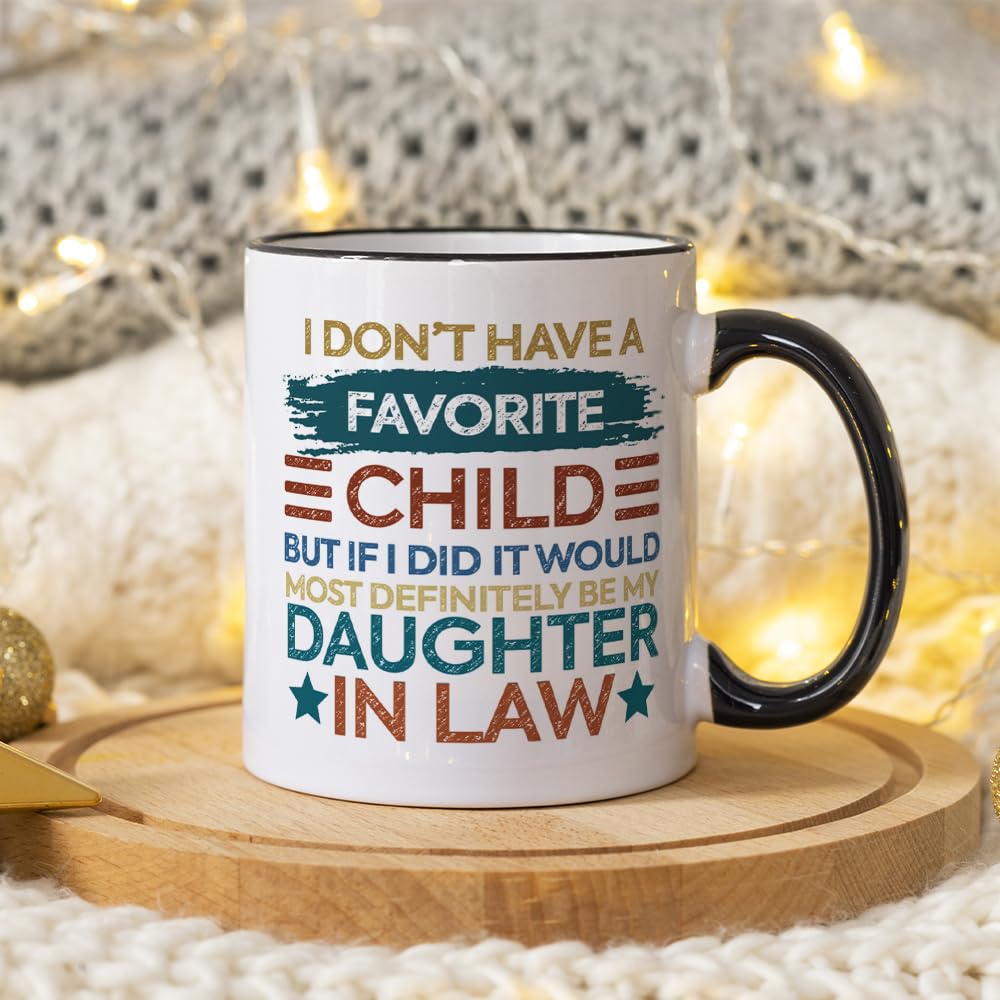 Fatbaby Funny Coffee Mug Gifts for Daughter In Law From Mother In Law,Father In Law,Daughter-in-law Gifts for Mother’s Day Birthday Christmas Thanksgiving,Dauther In Law Tea Cup 11OZ