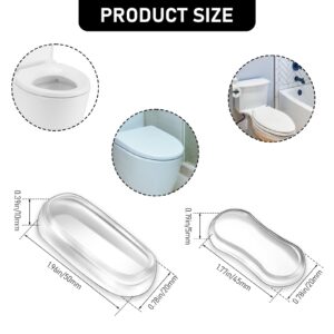 20 Pcs Toilet Seat Bumper Toilet Seat Bidet Replacement Kit Toilet Seat Buffers Universal Replacement Bumpers Silicone Rubber Bumpers for Bidet Toilet Seat Bumpers for Lid for Families Hotels