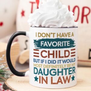 Fatbaby Funny Coffee Mug Gifts for Daughter In Law From Mother In Law,Father In Law,Daughter-in-law Gifts for Mother’s Day Birthday Christmas Thanksgiving,Dauther In Law Tea Cup 11OZ