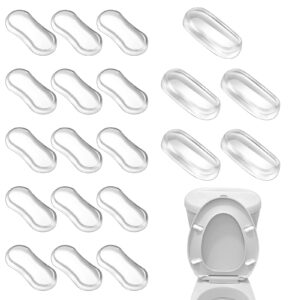 20 pcs toilet seat bumper toilet seat bidet replacement kit toilet seat buffers universal replacement bumpers silicone rubber bumpers for bidet toilet seat bumpers for lid for families hotels