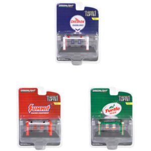 Four-Post Lifts Set of 3 Pieces Series 5 1/64 Diecast Models by Greenlight 16180-A-B-C