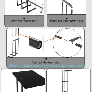 Camping Chair Rack for Garage Storage, Metal Camping Chair Holder for Garage with 4 Hooks, Garage Chair Organizer, Beach Chair and Umbrella Wall Storage Rack for Garage Organization