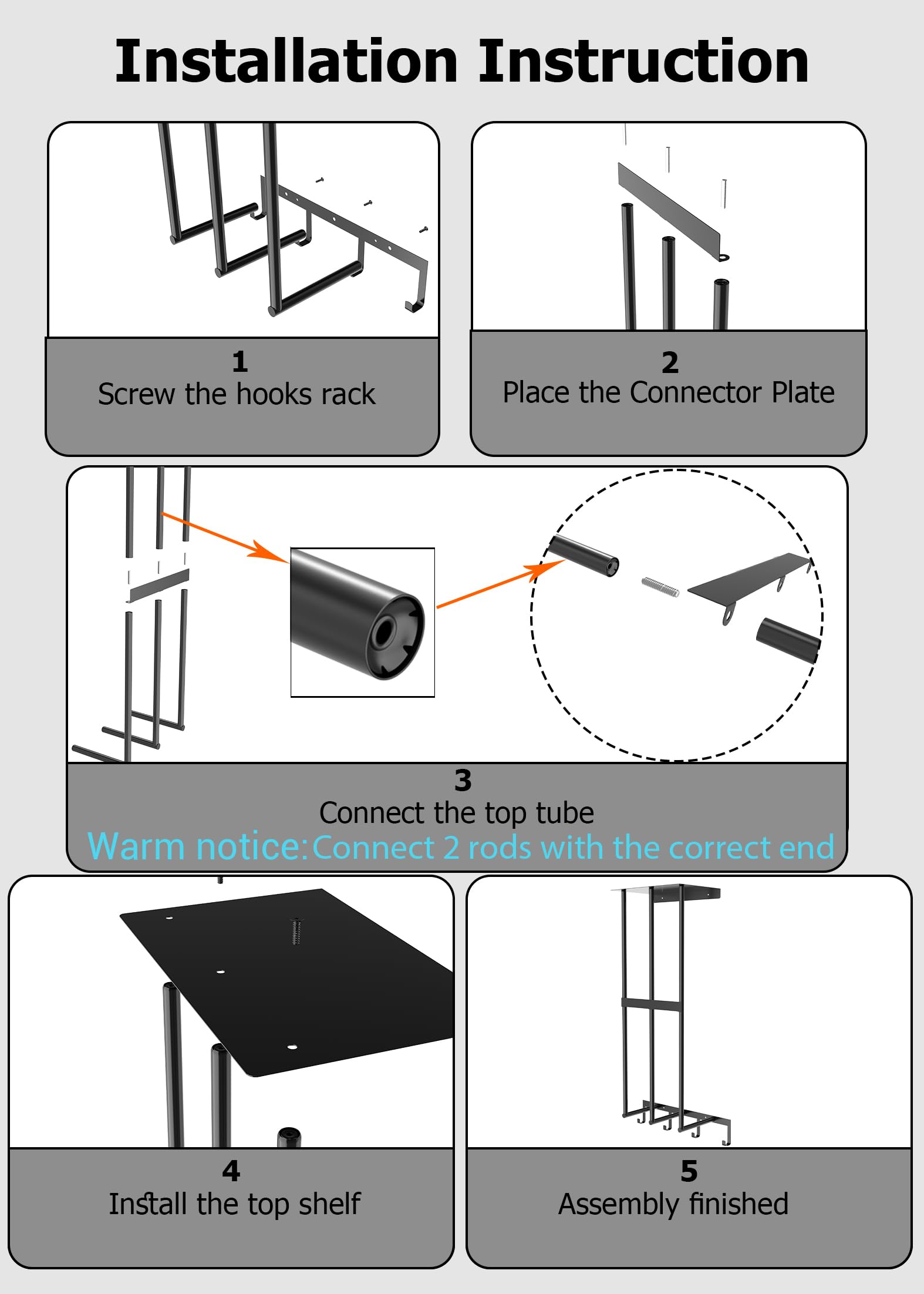 Camping Chair Rack for Garage Storage, Metal Camping Chair Holder for Garage with 4 Hooks, Garage Chair Organizer, Beach Chair and Umbrella Wall Storage Rack for Garage Organization