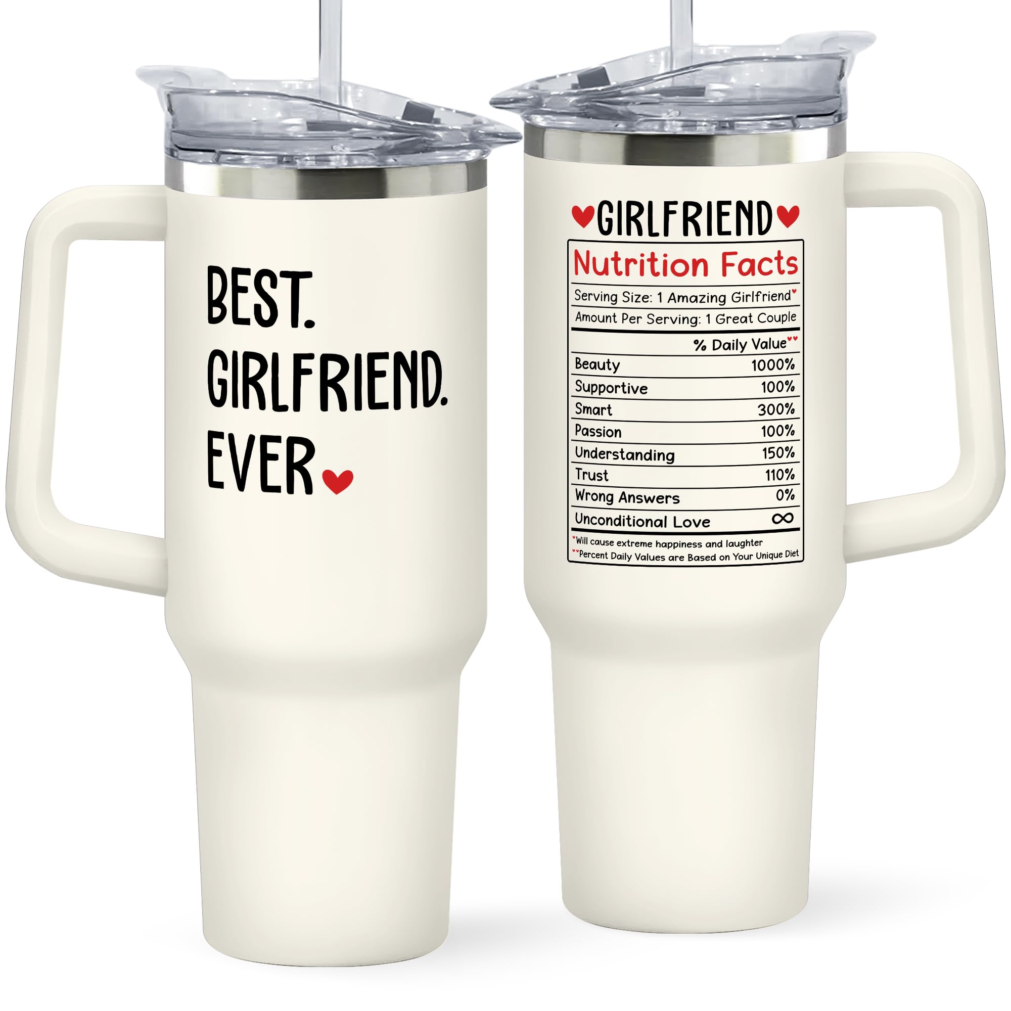 Gifts for Girlfriend - Gifts for Her, Girlfriend Gifts for Women, Couple Gifts - Anniversary, Christmas, Birthday Gifts for Girlfriend - I Love You Gifts for Her, Gift for Girlfriend - 40 Oz Tumbler