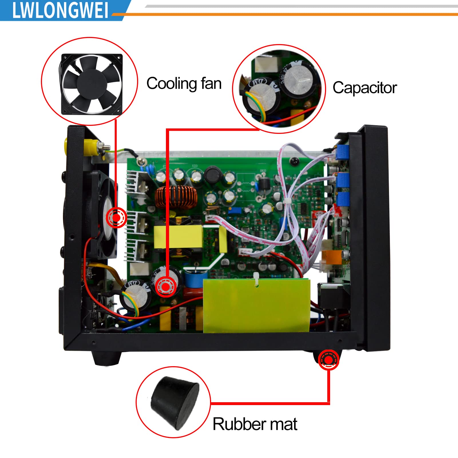 LWLONGWEI DC Power Supply Variable,30V 10A 300W Programmable Memory Function Adjustable Switching Regulated DC Bench Power Supply with 4-Digits LED Power Display 5V/2A USB Coarse and Fine Adjustmentsy