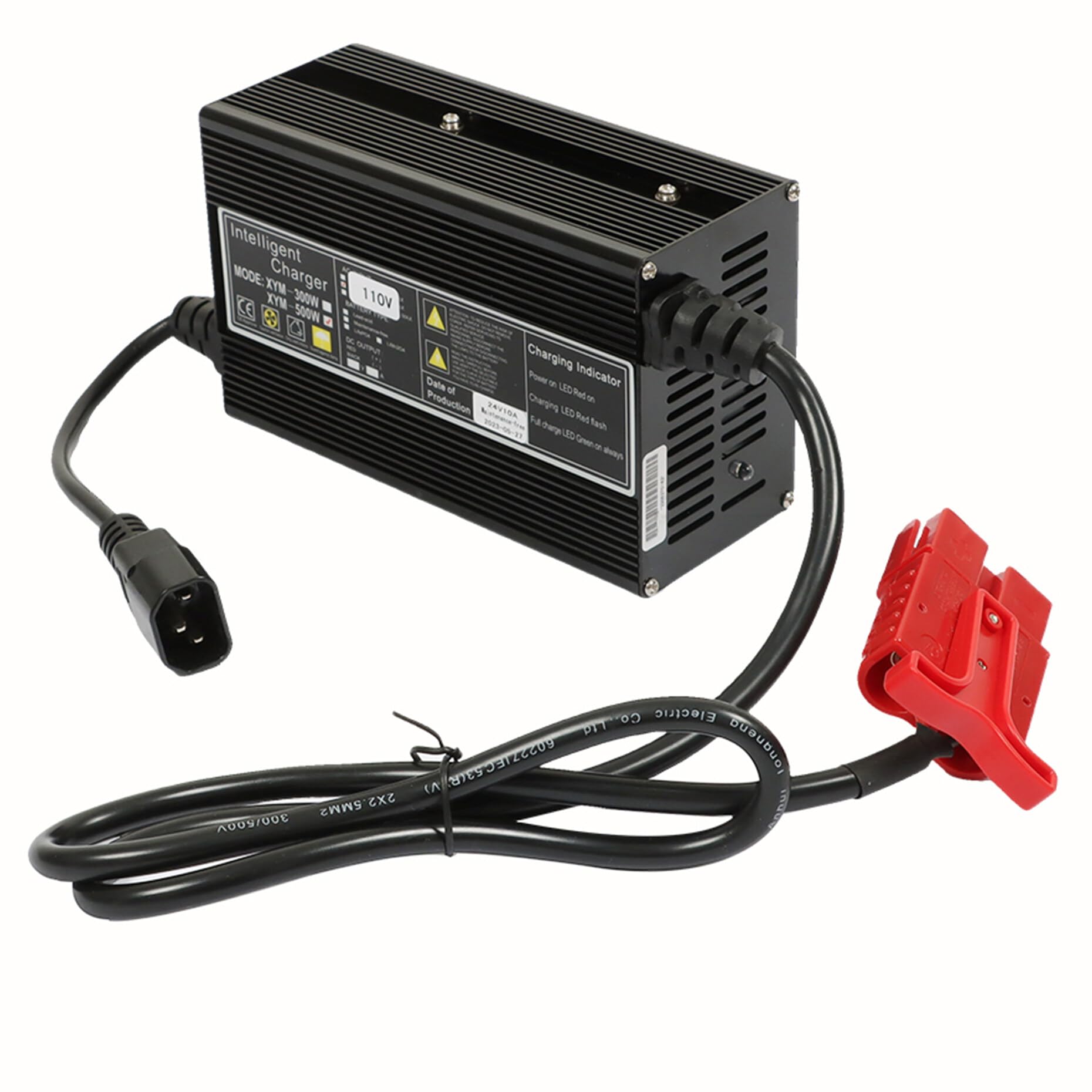 kimllier Battery Charger with Pallet Jack, 24V 10A, with SB120 120A Red Connector