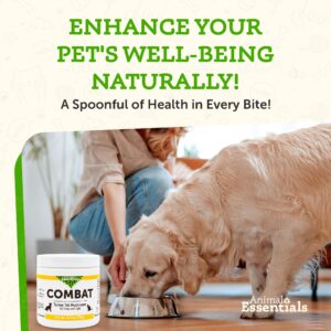 Animal Essentials Combat Turkey Tail Mushroom Supplement for Dogs & Cats - Critical Immune Defense, Supports Cognitive Function, Mushroom Powder Extract, Organic Turkey Tail - 2.5 Oz (Pack of 1)