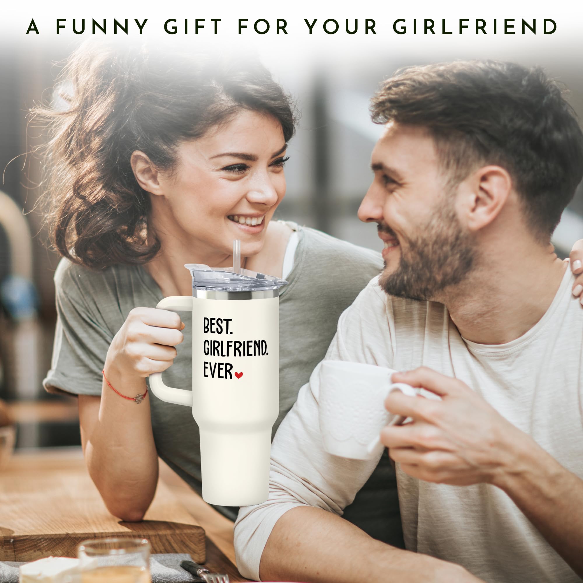 Gifts for Girlfriend - Gifts for Her, Girlfriend Gifts for Women, Couple Gifts - Anniversary, Christmas, Birthday Gifts for Girlfriend - I Love You Gifts for Her, Gift for Girlfriend - 40 Oz Tumbler