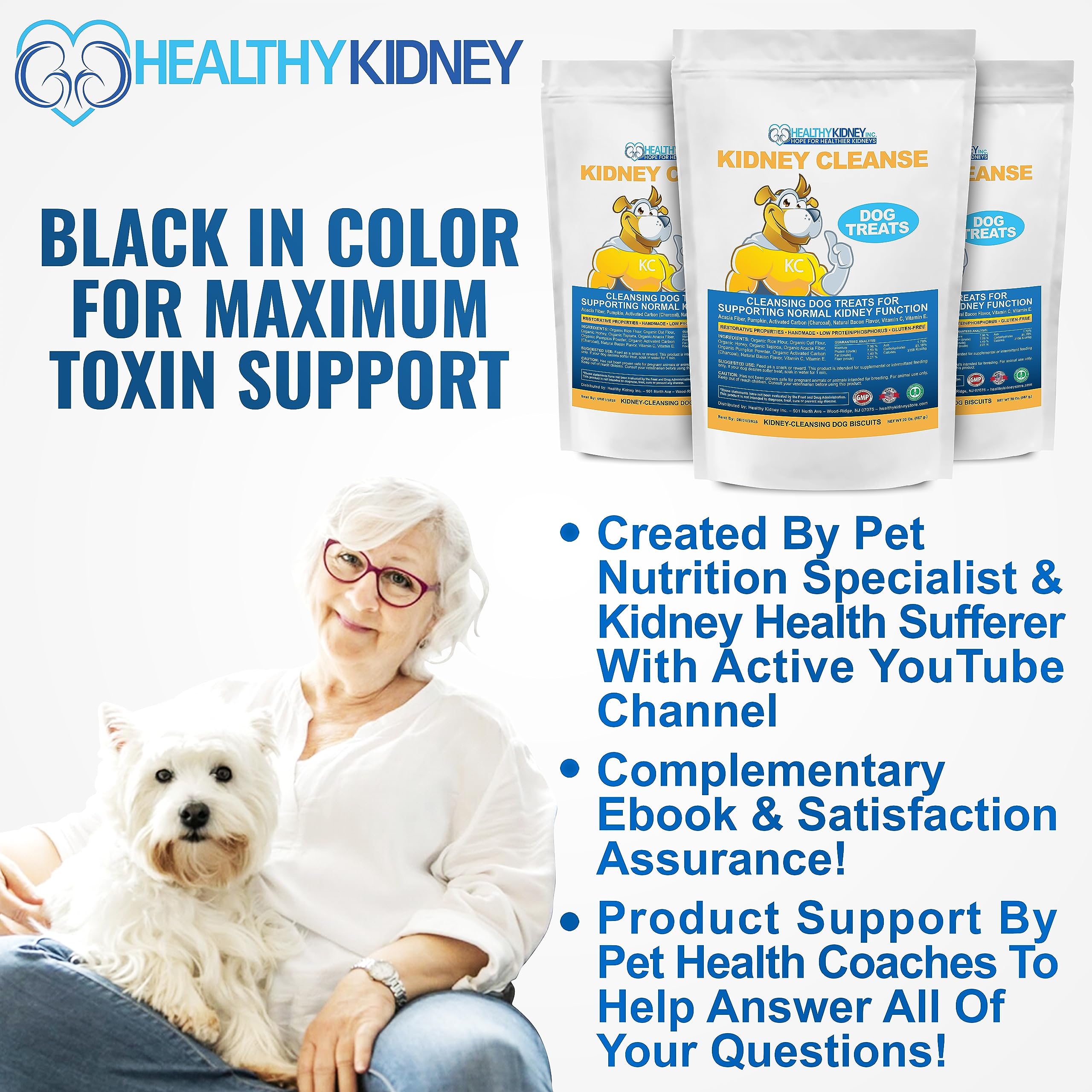 Petite Kidney Cleanse Dog Treats 20 Oz - Low Protein, Bacon Flavor, Kidney Support Formula for Normal Toxin Elimination - Kidney-Friendly Dog Diet Snack