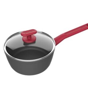 GoodCook ProEase Nonstick Sauce Pan with Lid, 2-Quart, Black, Nonstick Cookware, Even Heating, Dishwasher Safe, Ergonomic Handle, Non-Toxic, Durable Cooking Pot