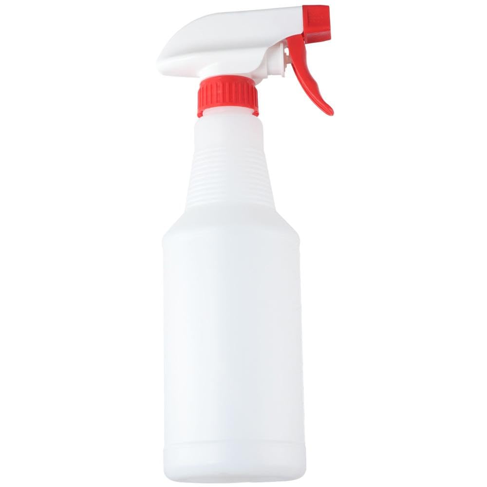 SHUATI 16 Oz Plastic Spray Bottles, 500ml Refillable Empty Bottle, Heavy Duty Mist Stream Trigger Sprayer for Home Garden Plant Kitchen, White