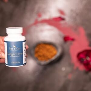 BILL & COO Longer Lives Fiber Supplement - Boost Your Pet's Immunity with Our Unique Bovine Collagen Peptides Powder and Beet Root Powder Formula Helps Strengthen The Heart, Liver and Digestive | 90g