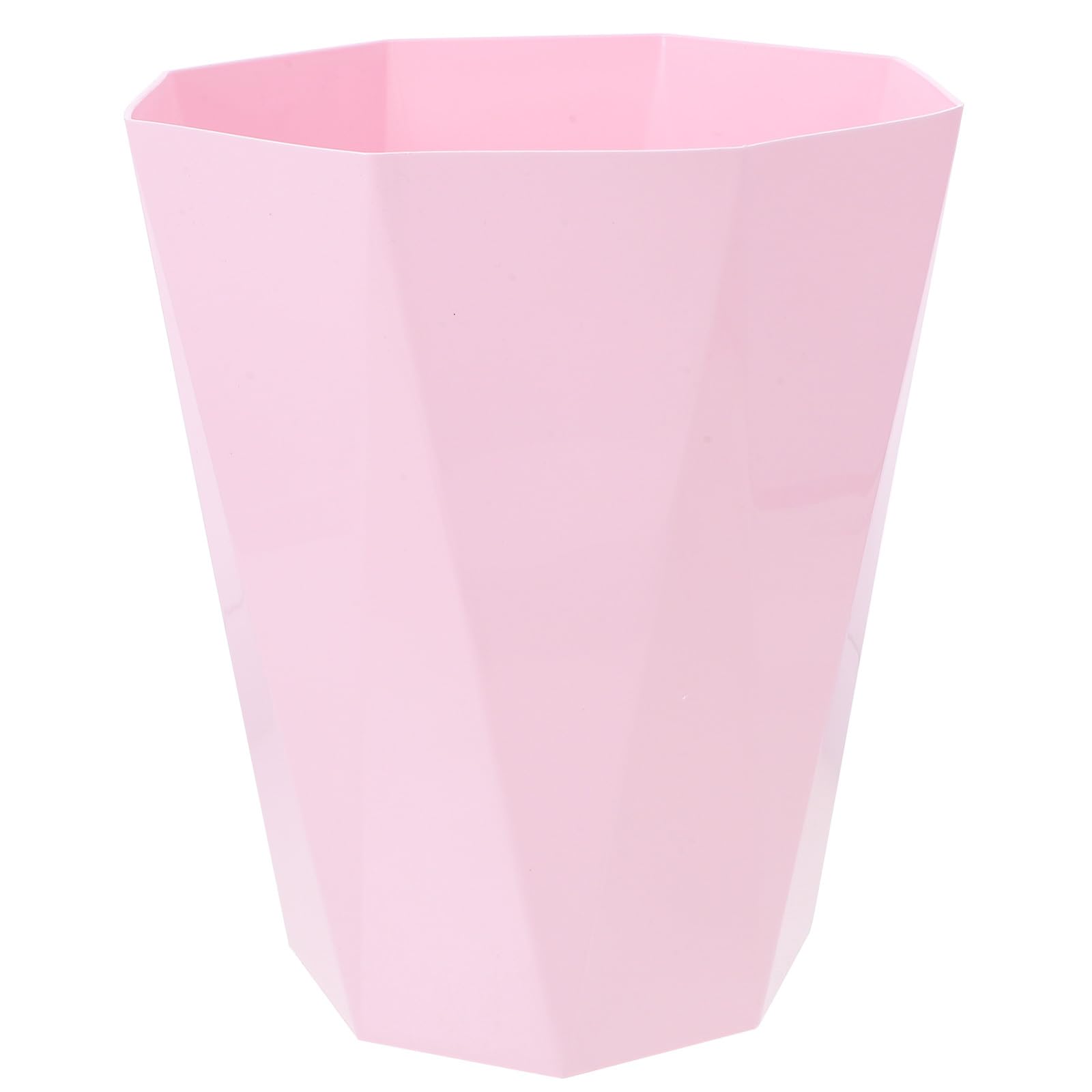 PRETYZOOM 1pc Pink Plastic Wastebasket for Home, Office, Dorm Trash Can Bathroom Kitchen Garbage Can Creative Trash Basket Mini Rectangular Trash Can Trash Cans Household Small Trash Can