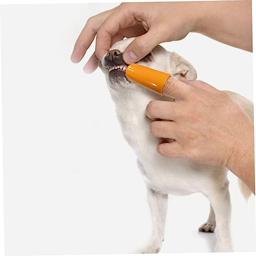 FRCOLOR 3 Sets pet Toothbrush Kitten Toothbrush toothbrushes for Dogs cat Finger Toothbrush Dog chew Brush Dog Dental Care Tool Toothbrush for Dog cat Toothbrush pp Oral Care Household