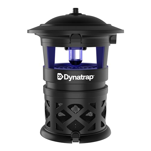 DynaTrap DT1130SR 1/2 Acre Mosquito & Flying Insect Outdoor Trap and Killer – Kills Mosquitoes, Flies, Wasps, Gnats, & Other Flying Insects - Bug Zapper Alternative - Black