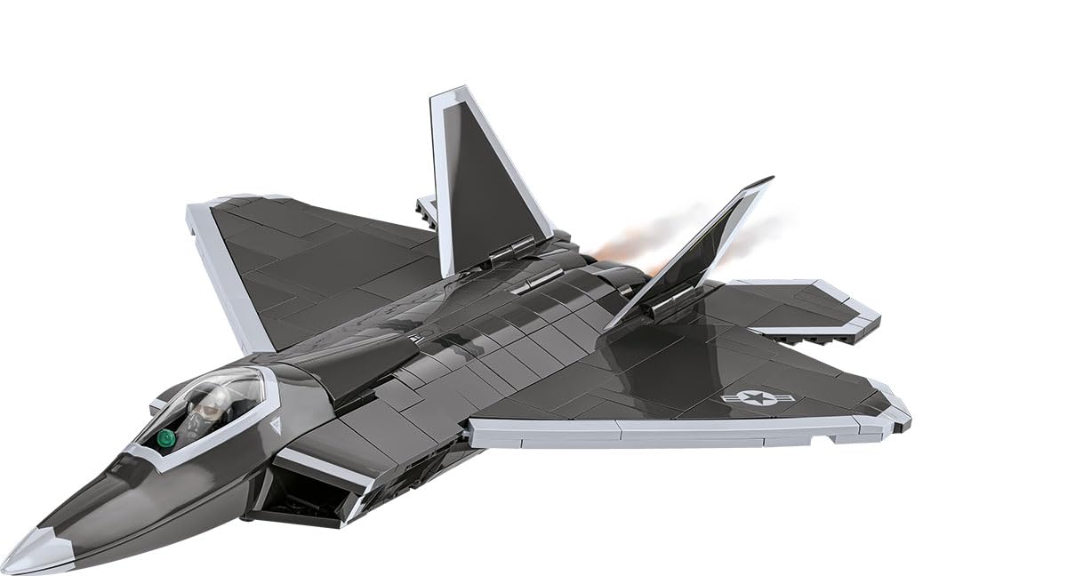 COBI Armed Forces Lockheed F-22 Raptor, Black & White