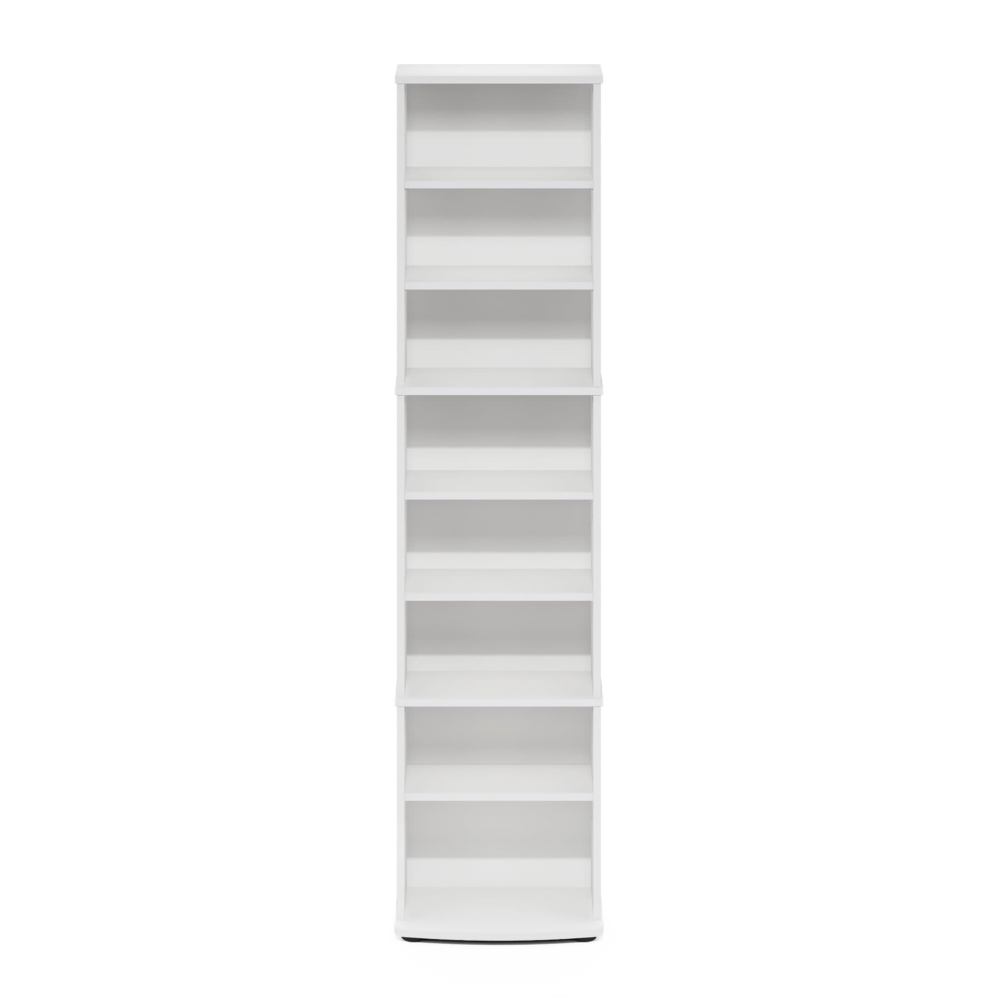 Furinno Jaya Space Saving Multimedia Storage Tower, White