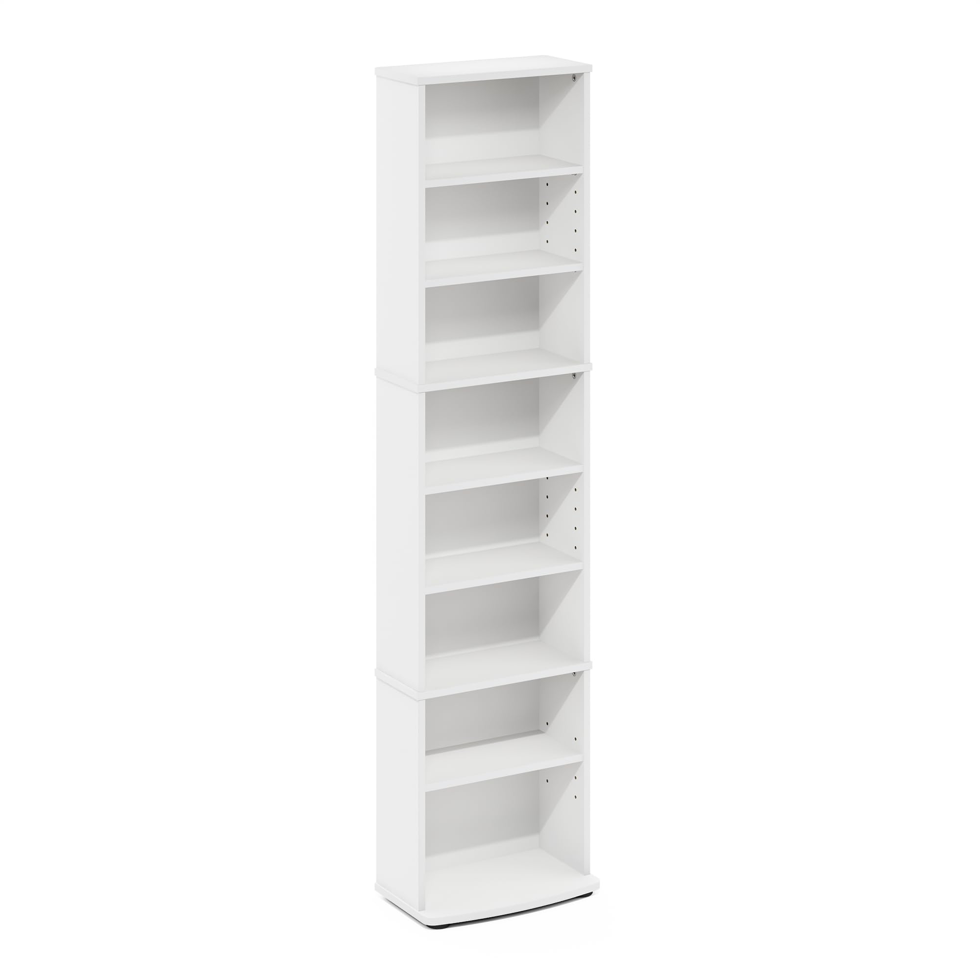 Furinno Jaya Space Saving Multimedia Storage Tower, White